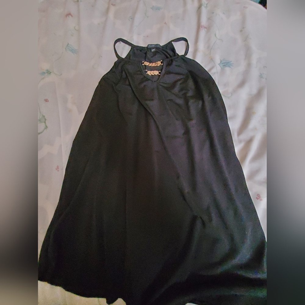 Elegant Black Halter Top. Medium.